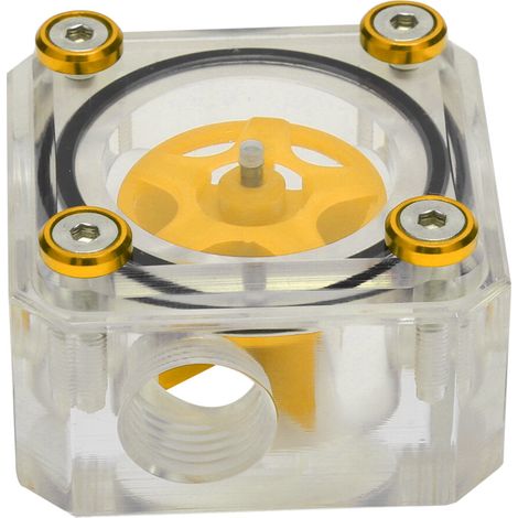 Wasserkühlungsüberwachungsgerät für Computerkühlsysteme, Turbinenwasserzähler mit Silikondichtung, Durchflussanzeiger aus Acryl.
