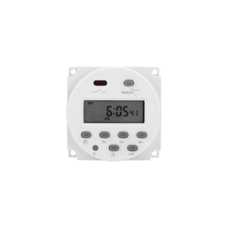 Mezheng – Timer digitale 12V – Programmazione settimanale fino a 168 ore – Schermo LCD impermeabile – Uscita 16A per un controllo preciso – Crezuo