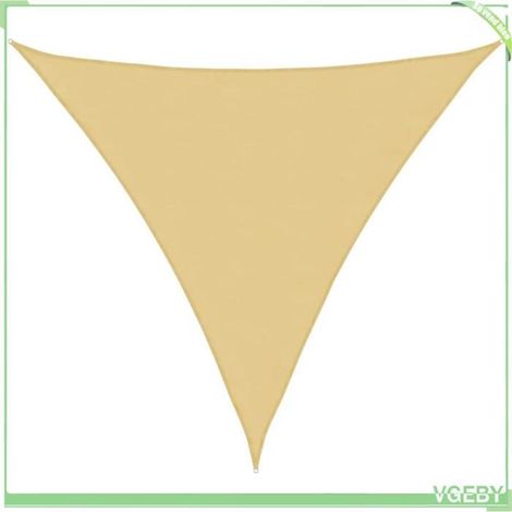 Voile d'ombrage - FAFEICY - 4000932 - 3,6×3,6×3,6 m - 100% polyester Oxford (PU) - Anti-UV sable (1/5)