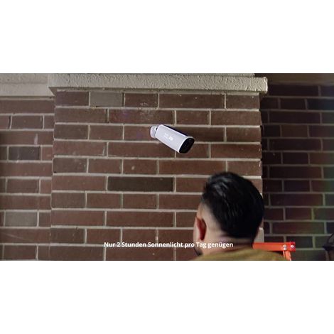 eufy eufyCam 3 caméra supplémentaire, caméra de sécurité extérieure sans fil, caméra 4K avec panneau solaire intégré, reconnaissance faciale par IA, projecteur, aucun abonnement mensuel, HomeBase 3 re (1/3)