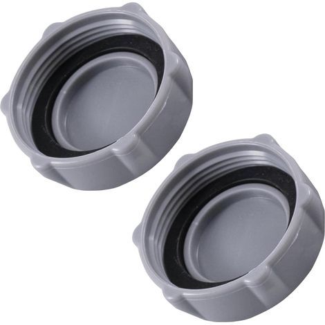 JSSEVN-accessoire pour piscine Bestway P6H1158 Couvercle de soupape de vidange pour P01006 piscine hors sol Pièces de rechange pour piscine (2 pièces) (1/5)
