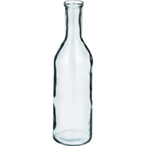Rioja Glasflasche Ø 15 x 50 cm transparent Dekofigur