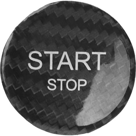 Zoternen Aramox Engine One Key Start Stop Button Switch Cover Ignition Starter Switch Aufkleber Ersatz für 408 308S 508 DS5 C4 (schwarz) (1/5)