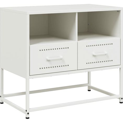 Maison Exclusive - TV-Schrank Weiß 68x39x60,5 cm Stahl