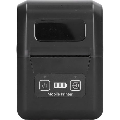 Imprimante d'étiquettes thermique portable Bluetooth, format 58 mm, pour adresses, codes-barres et reçus, prise US 100-240 V. (1/5)
