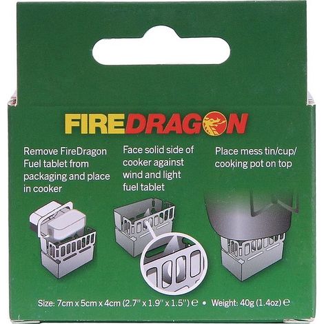 Mini-réchaud BCB Fire Dragon pour cubes de combustible Tourist (1/3)