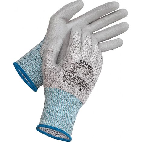 Gants de manutention Uvex Uvex Unidur 6649 taille 7, Résistant aux coupures, 1 Paire, Bleu ( Prix pour 1 paire )