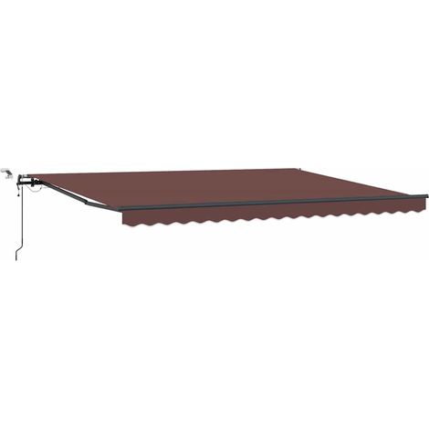 Maison Exclusive - Tenda da Sole Retrattile Automatica con LED Bordò 450x300 cm