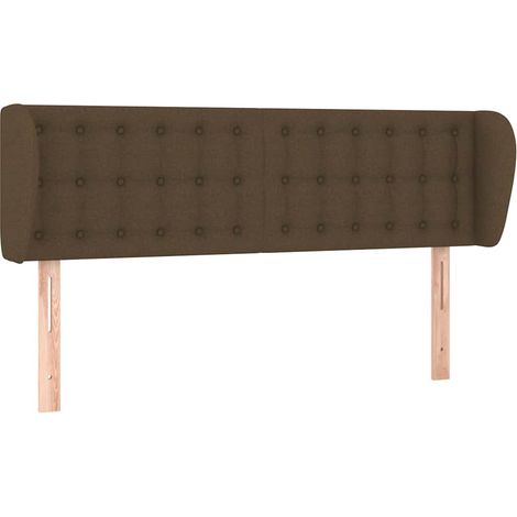 Maison Exclusive - Cabecero de tela gris oscuro 147x23x78/88 cm (1/5)