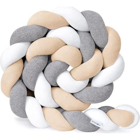 Coussin décoratif - Neues - Serpent Tressé de Lit - 1,5m - Velours brillant - Déhoussable (1/4)