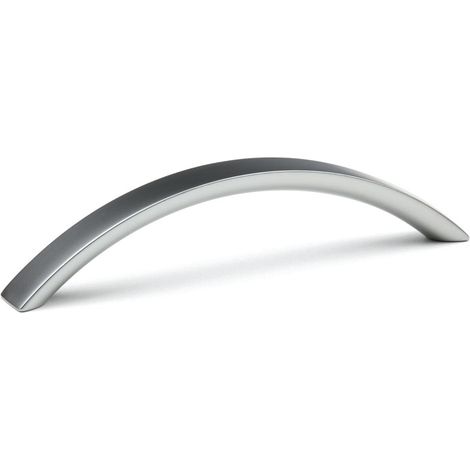 Geneda 128 Möbelgriff aus mattem Chrom + Schrauben SANS MARQUE