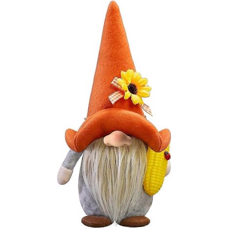 Décorations de Noël : figurines de gnomes en peluche, sculptures de gnomes, décorations d'automne et de fêtes. (1/5)