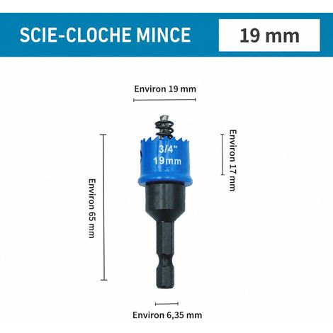 Scie cloche ultra-fine 19 mm pour coffret électrique 19mm 19 10 200 g – Livraison gratuite