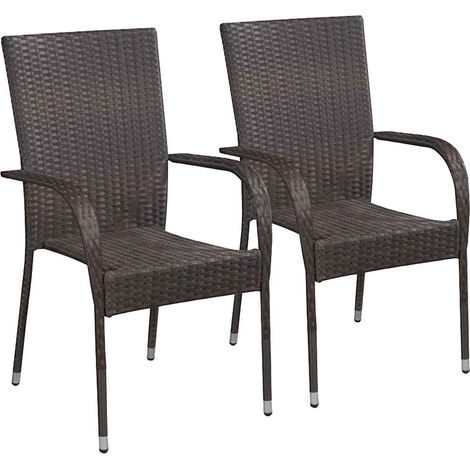 Maison Exclusive - 3-tlg. Garten-Essgruppe Braun (1/5)