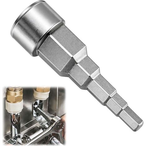 CléÉtagéeMulti,Cléétagée 1/2,Clédemontageétagéeuniversellepourmamelon de valve,Cléétagéeuniverselle pour,Cléétagéeuniverselle pour sanitaire et chauffage,Clé de Montage étagée Universelle (1/5)