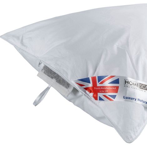 HOMESCAPES Super Microfibre Camomile Pillow with Dried Camomile Insert