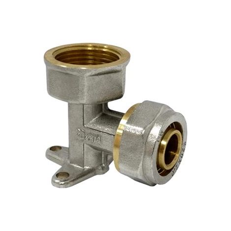 COLLEGAMENTO GOMITO A PARETE MULTISTRATO FEMMINA DN20X3 / 4