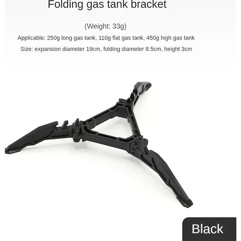 Support de réservoir de gaz G2/G3/G5, brûleur à gaz plat, support pour réchaud de camping, étagère pour bouteille, trépied pliable, support pour cartouche de gaz, outils pour réchaud de camping, récha (1/5)