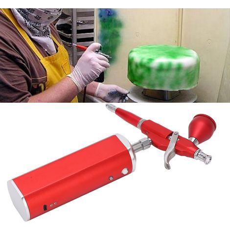 Aérographe miniature 30 PSI, modèle 2022, petit pistolet à peinture rechargeable USB à double action avec démarrage/arrêt automatique (1/5)