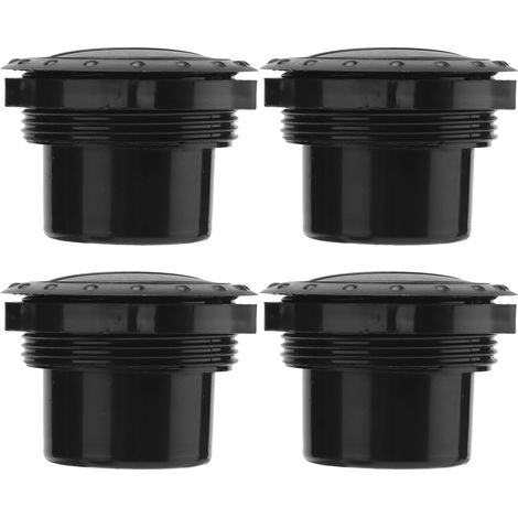 4 pièces déflecteur de sortie climatisation tableau de bord, style bouton universel noir pour camping-cars, bus et yachts (1/5)