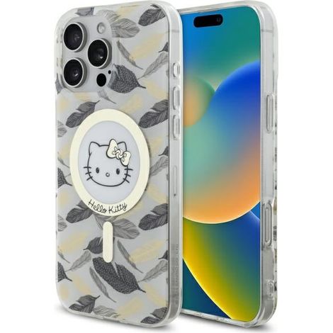 Hello Kitty IML Golden Leaves MagSafe - iPhone 16 Pro Max Hülle (Weiß) (1/5)