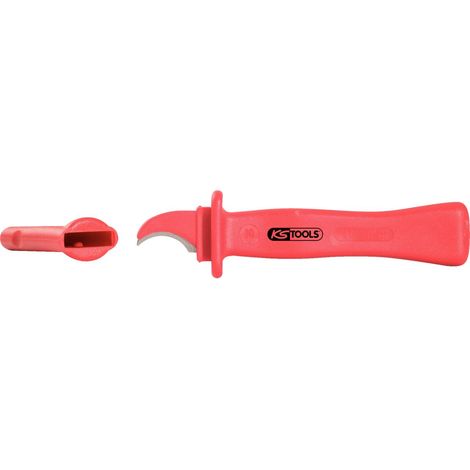 KS TOOLS Couteau à dénuder avec revêtement isolant, 165 mm ( 117.1394 ) (1/2)