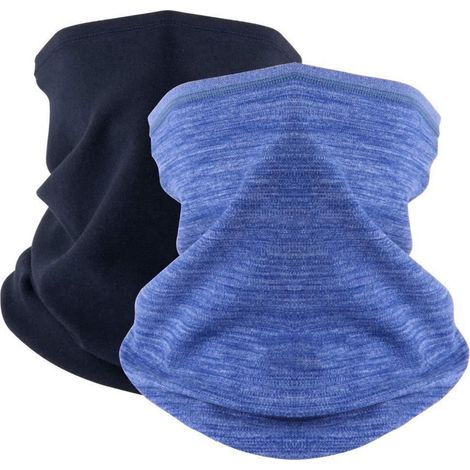 2er Set Schlauchschal Damen Herren, Winter Halswärmer Fleece, Winddicht & Warm (1/5)