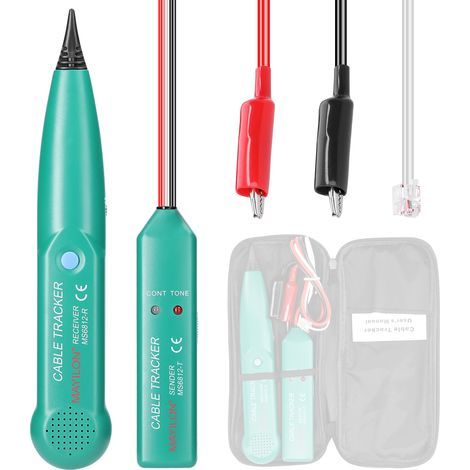 MAYILON MS6812 Portable Telephone Wire Tracer 100 Hz 300 kHz Receiving Frequency Ranges UTP Tool LAN Network Cable Tester Line Finder Installation Inspection Utility Tool (1/5)