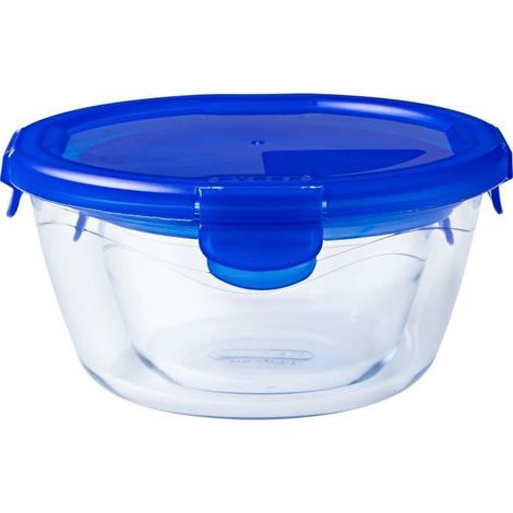 Set di Contenitori da Cucina Ermetici Impilabili Pyrex Azzurro 0,7 L 3 Pezzi (1/5)