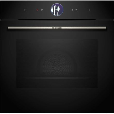 Bosch Serie 8 HRG7761B1. Dimensione del forno: Media, Tipo di forno: Forno elettrico, Capacità interna forno totale: 71 L. Posizionamento dell'apparecchio: Da incasso, Colore del prodotto: Nero, Ti... (1/5)