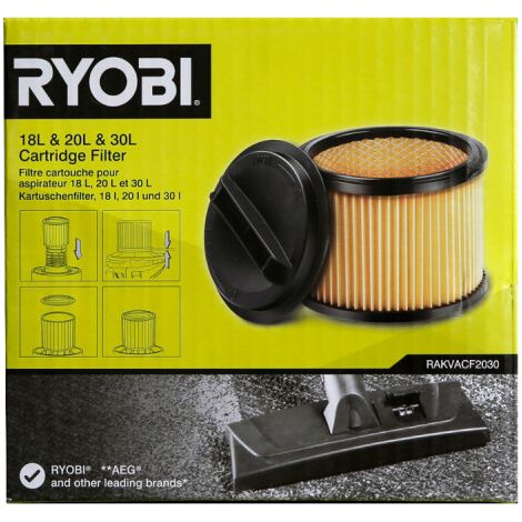 Filtro di ricambio RYOBI - Per aspirapolvere 18L - 20 L - 30L - RAKVACF2030 (1/2)
