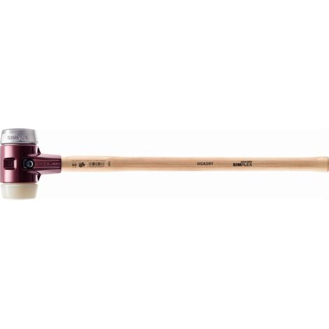 Martello da battuta HALDER SIMPLEX Nylon / metallo morbido con corpo in ferro malleabile, manico in legno di hickory di alta qualità - D=80 mm - 3089.081
