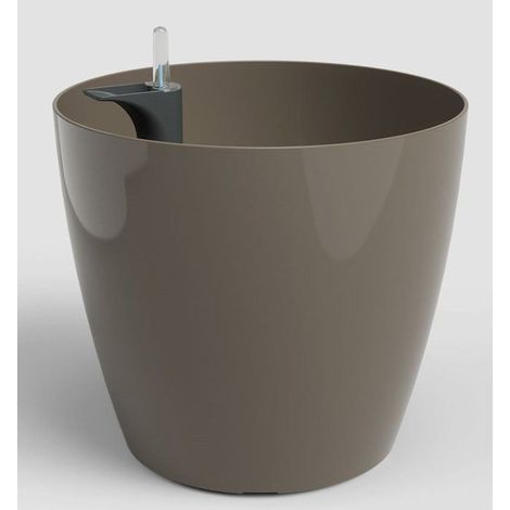 Pot à plante auto-arrosant ARTEVASI San Remo 36 cm taupe résistant aux UV 25 L (1/5)