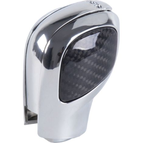 Cache décoratif de pommeau de levier de vitesse pour Volkswagen Golf 67 R GTI Passat Jetta - noir et argent (1/4)