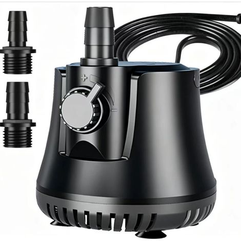 30W 2500L/H Ultra Silencieuse Absorption d'Eau à 360°, Avec Interrupteur Réglable, Câble de 1.5m, pour Étang, Aquarium, Hydroponie et Fontaine (1/5)
