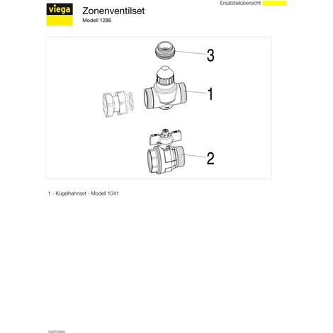 VIEGA 610005 Ensemble de vanne de zone 1286 pour régulation (1/4)