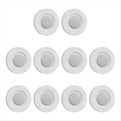 Set mit 10 selbstklebenden magnetischen Fernbedienungshaltern, Wandhalterungen, Haken zur Aufbewahrung von Fernsehern/Klimaanlagen, Organizer für Zuhause (1/5)