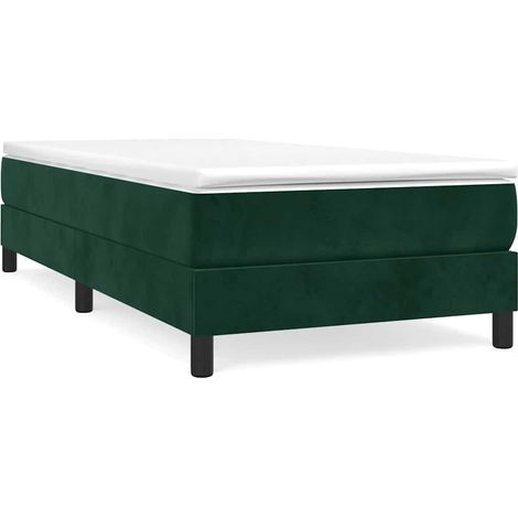 Maison Exclusive - Boxspringbettgestell Dunkelgrün 90x200 cm Samt