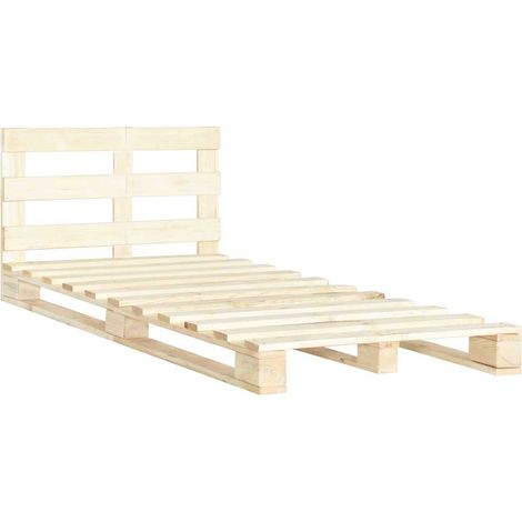 Maison Exclusive - Cadre de lit de palette sans matelas bois pin massif 120x200 cm (1/5)