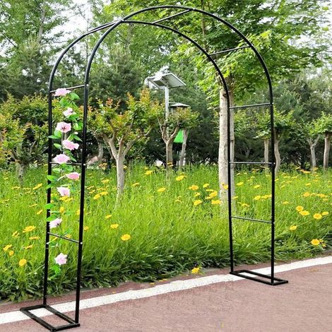 Largeur Côté: 25cm ( Size : 1.8mx2.2m/5.9ftx7.2f) Grande Arche De Jardin En Métal, Support Pour Plantes Grimpantes, Tuyau Galvanisé De 19 Mm, Arceau À Rosiers (1/5)