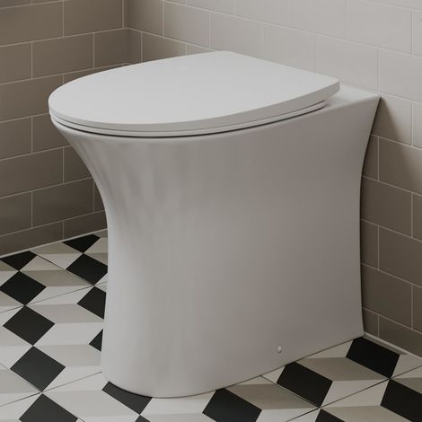 Affine Rennes Back To Wall Rimless Toilet & Soft Close Seat (1/4)