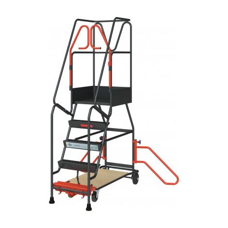 Regal-Stehleiter 5 Stufen mit automatischer Arretierung 150 kg - FIMM - 830008810