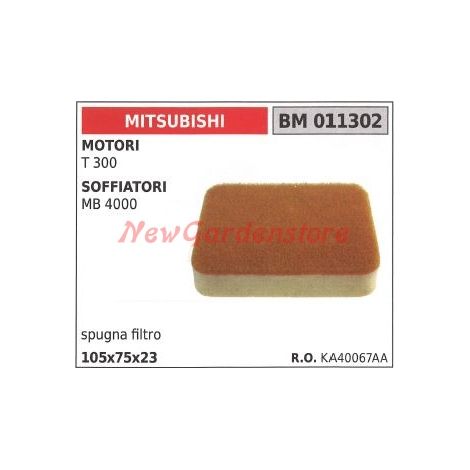 Luftfilterschwamm MITSUBISHI 2-Takt-Motor Freischneider 011302