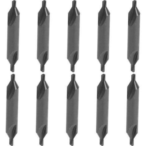 Set of 10 wear-resistant high-speed steel combination drill bits for bench drills and milling machines (1/5)