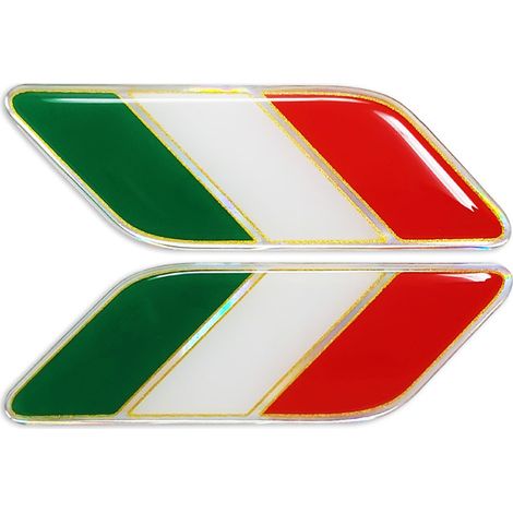 3D Sticker Bandiera Italia Diagonale