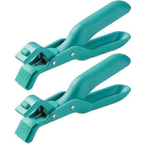 2 pièces. Pince anti-brûlure en silicone pour bol chaud, pince pour assiette, poignée ergonomique multifonctionnelle, couvercle de casserole, support de casserole