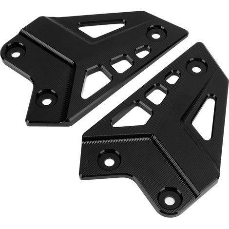 Protection de repose-pieds arrière pour moto, plaque de protection de talon, alliage d'aluminium, remplacement pour Z900 2017-2021, noir (1/5)