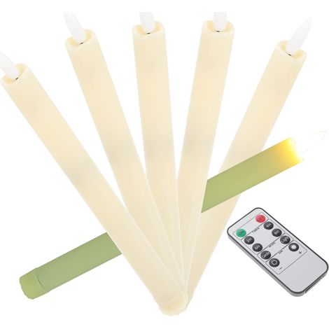 Bougies Coniques sans Flamme LED Télécommandées Conforme Éclairage (1/5)