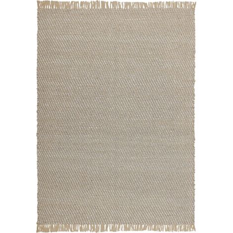 Teppich ALADAG Beige 140 x 200 cm Jute