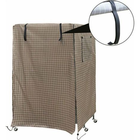 Housse Cage à Oiseaux 97x60x130 cm, Modèle à Baldaquin Imperméable Anti-Poussière Anti-UV Jardin Extérieur (1/5)